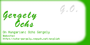 gergely ochs business card